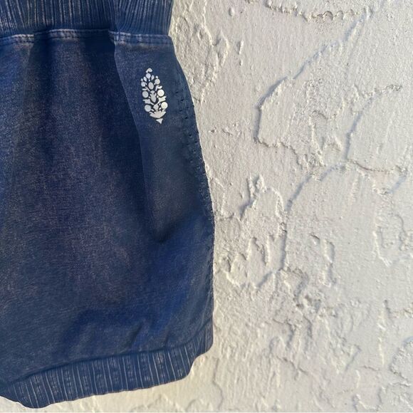 FREE PEOPLE Movement Romper Runsie Women Size M/L Good Karma Gray Yoga Athletic - Picture 5 of 9